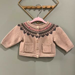 Bonpoint baby girl’s cardigan sweater, size 6m